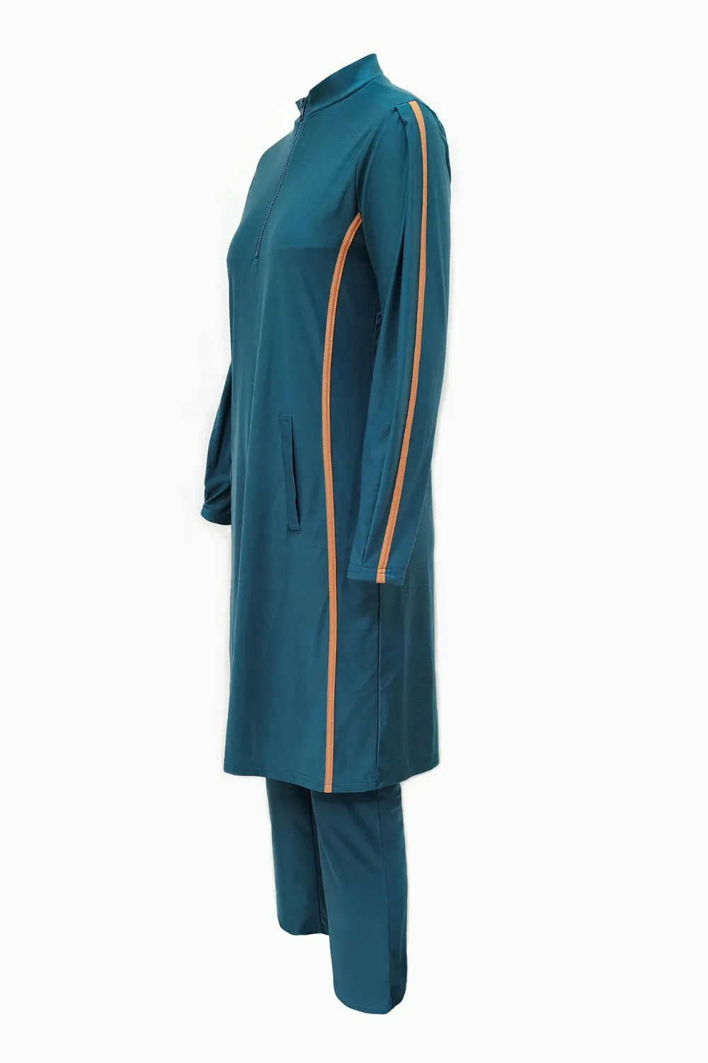 Cap, Quarter Zip Top and Pants Swim Set, image 7