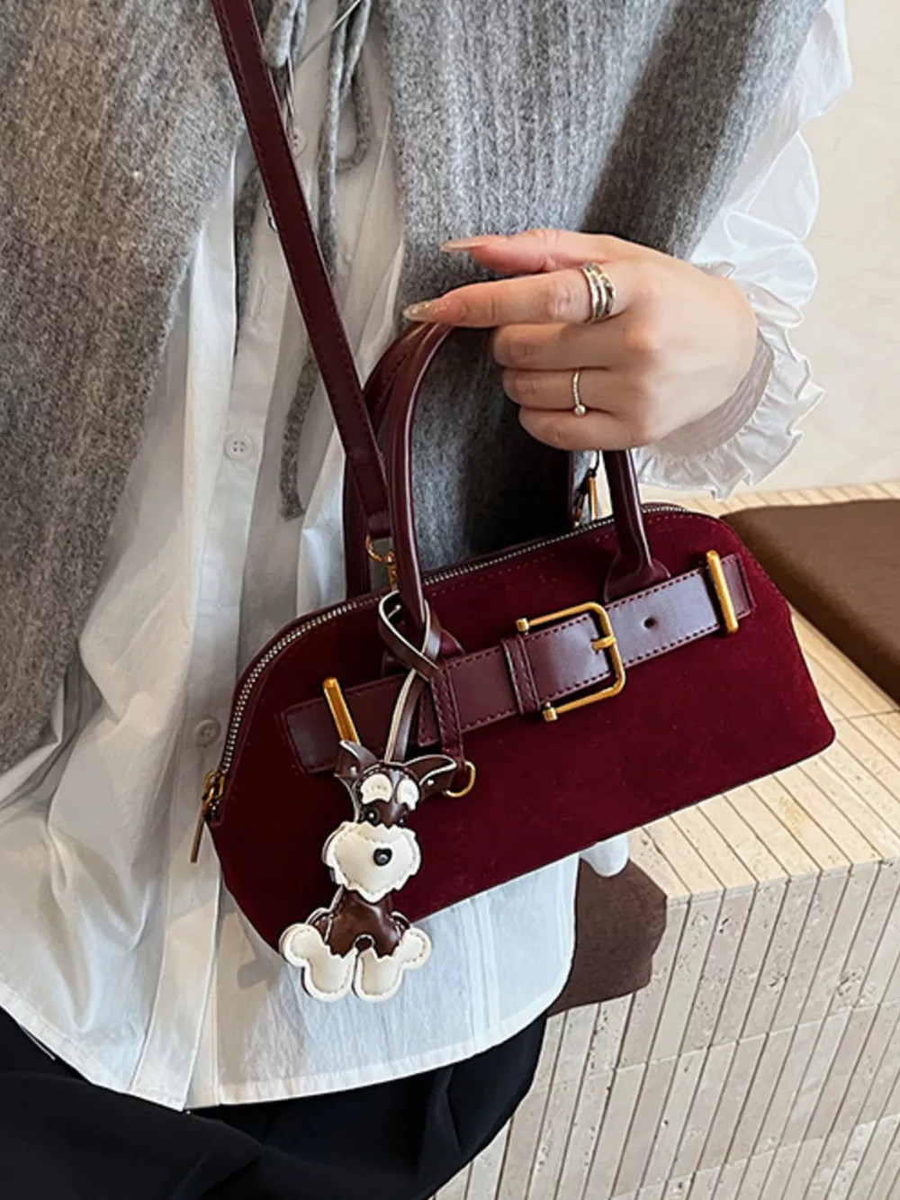 Buckle Decor Crossbody Bag, image 4