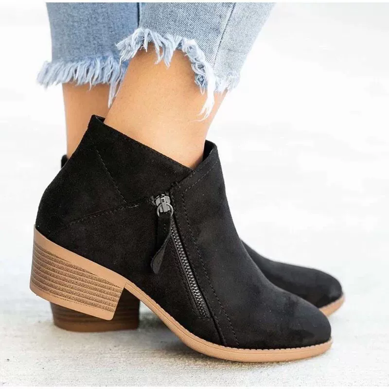 Point Toe Block Heels Boots, image 3