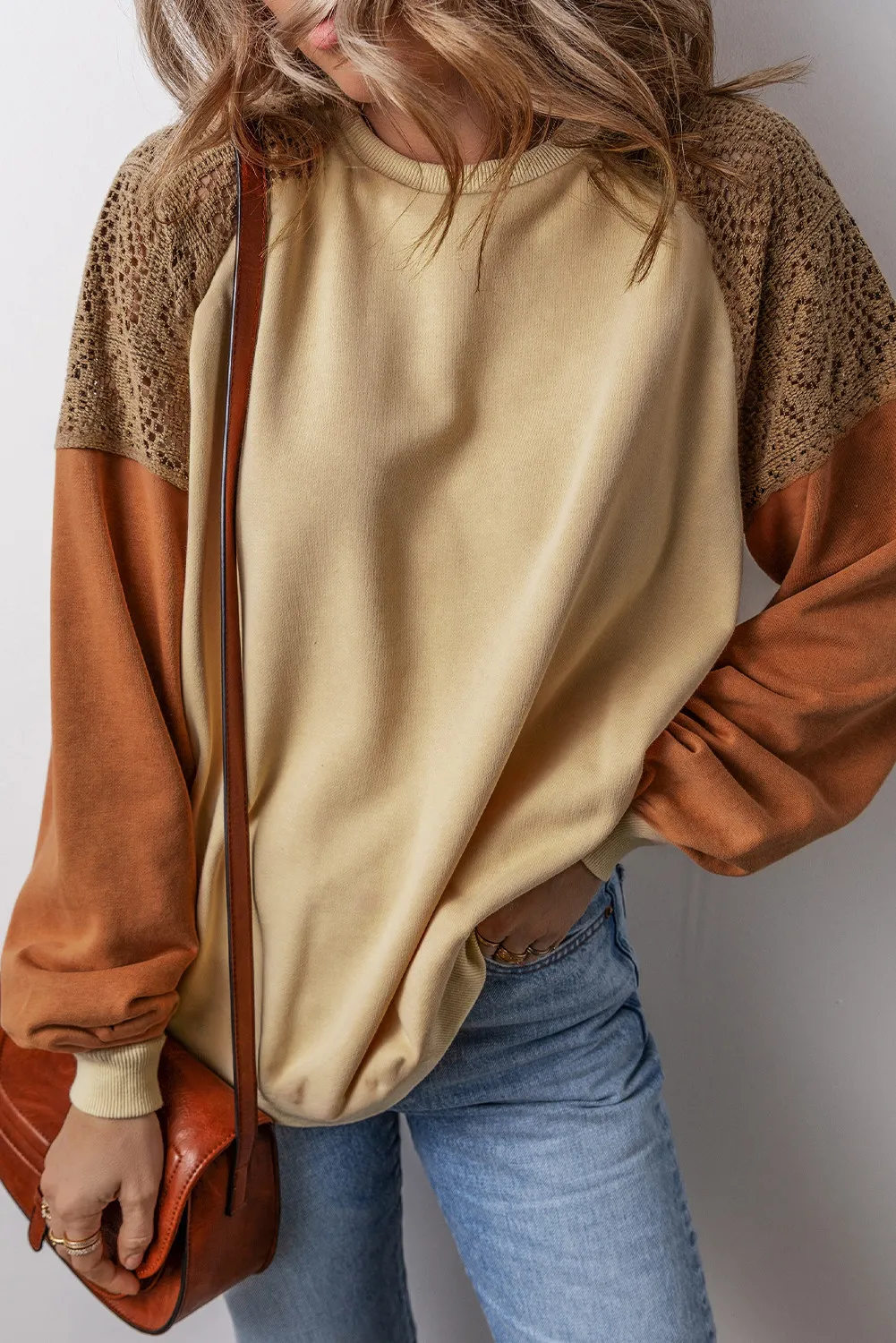Color Block Long Sleeve Sweatshirt, image 4