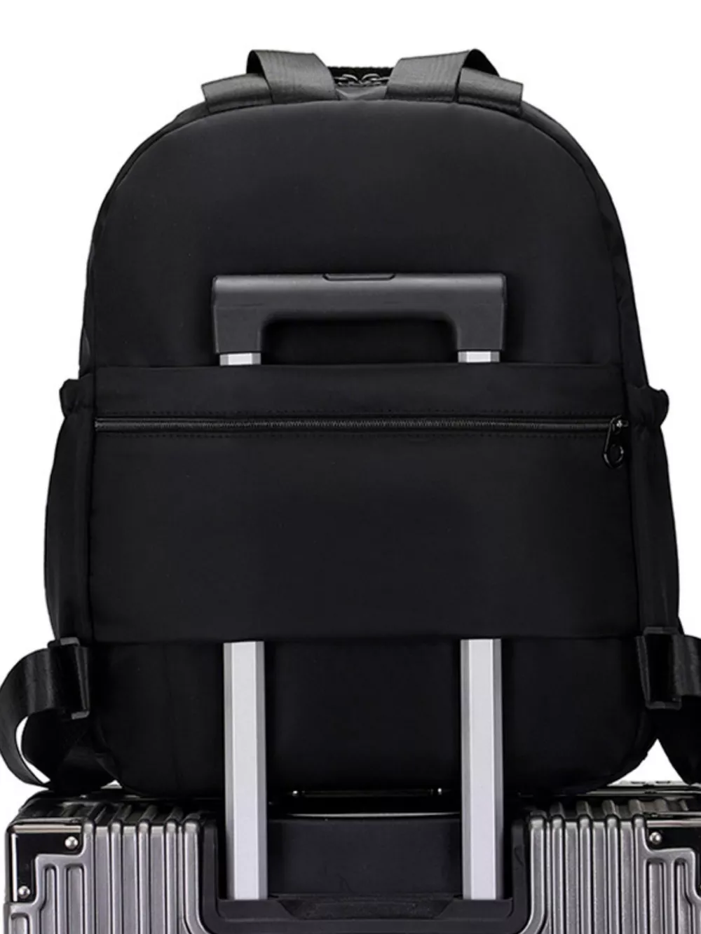 Lightweight Solid Color Backpack Bag, image 3