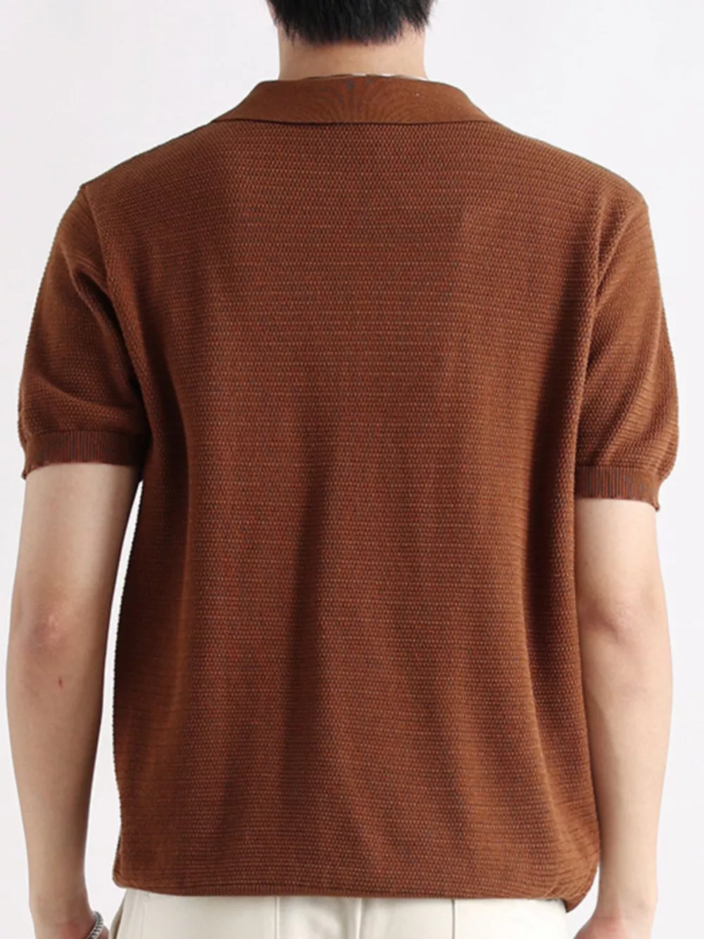 Men's Plus Size Button Detail Short Sleeve Polo, image 6
