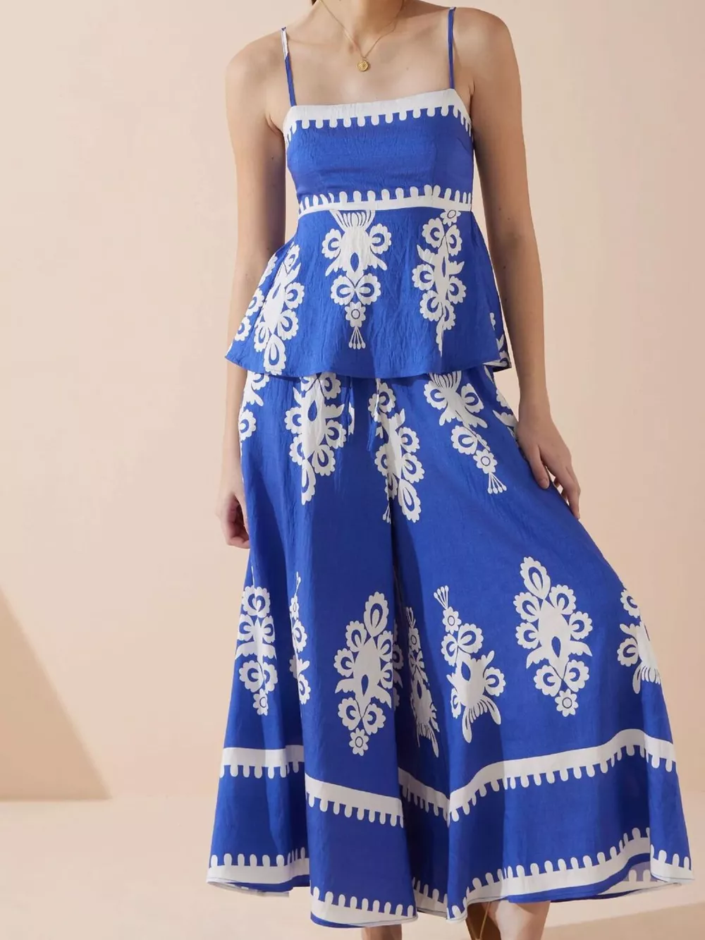 Printed Cami and Wide Leg Pants Set, image 15