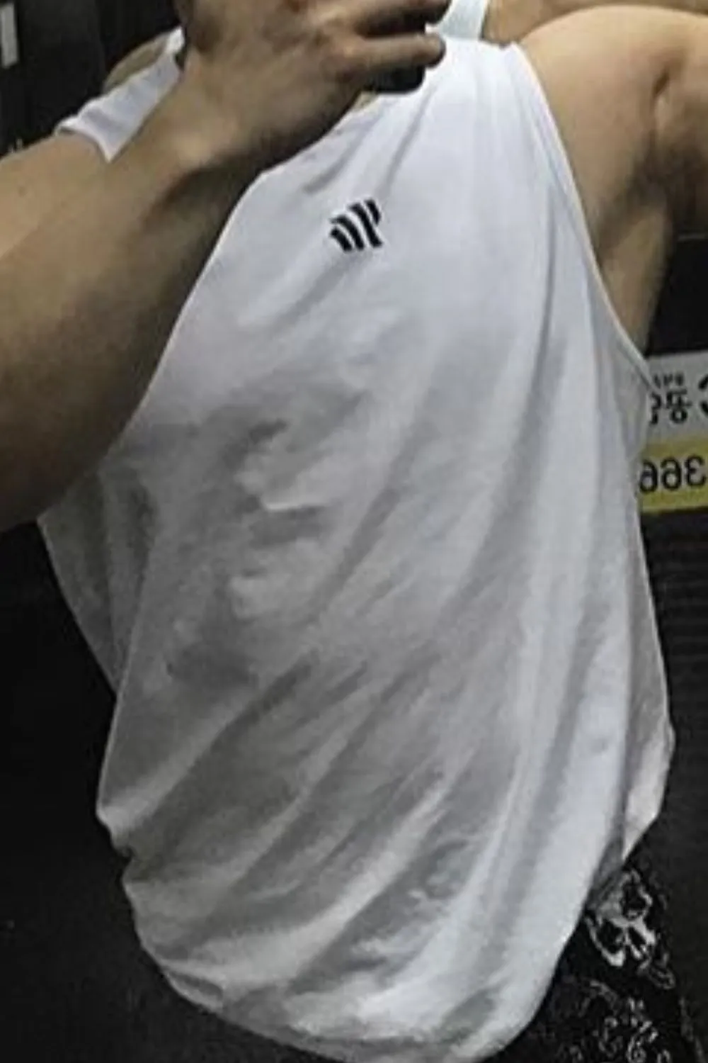 Men's Plus Size Round Neck Breathable Tank, image 5