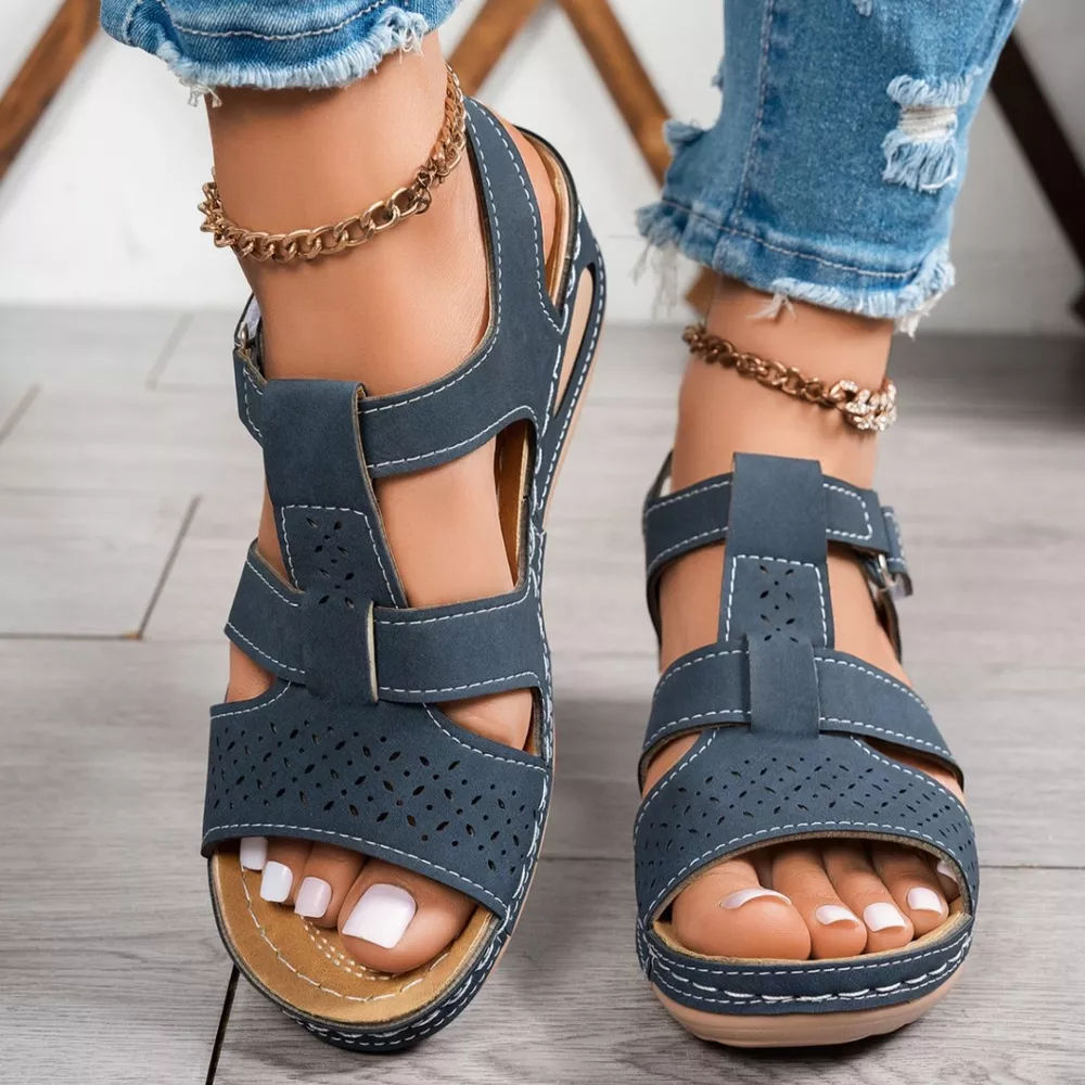 Open Toe Wedge Sandals, image 6