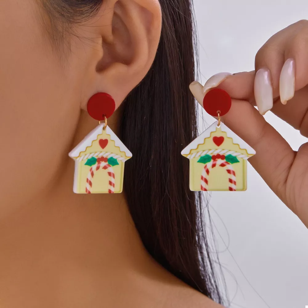 Christmas Acrylic Dangle Earrings, image 11