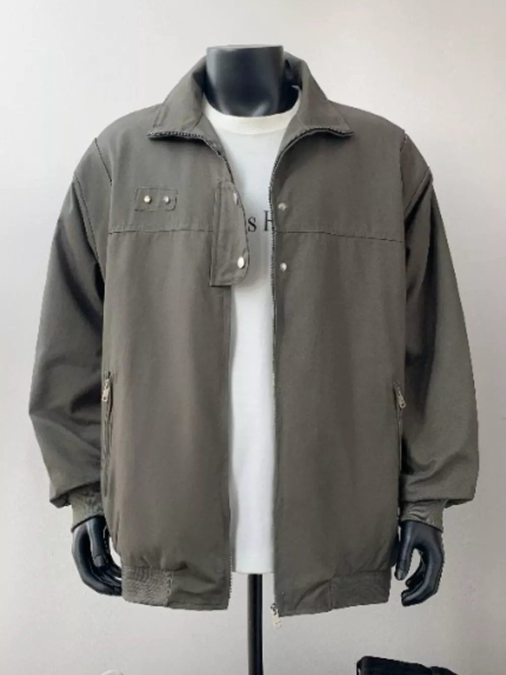Men's Plus Size Casual Lightweight Bomber Jacket, image 3
