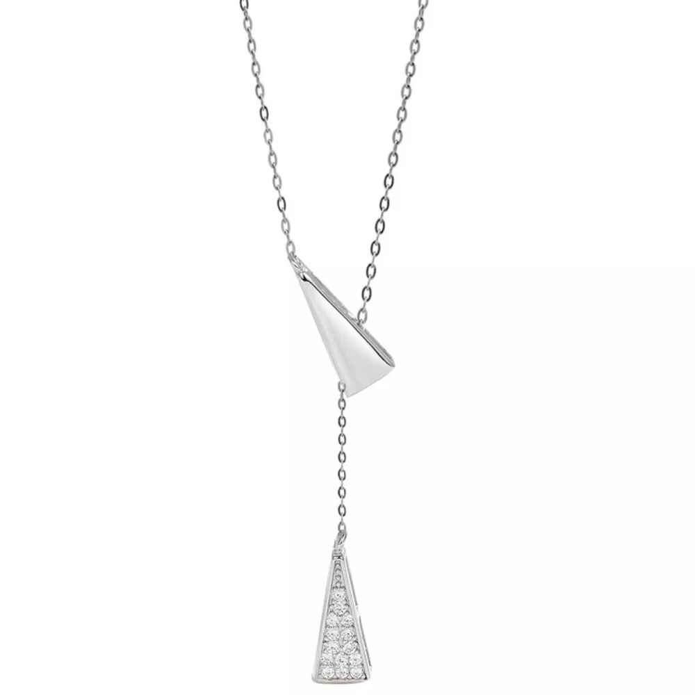 Triangle Pendant Y Necklace, image 5