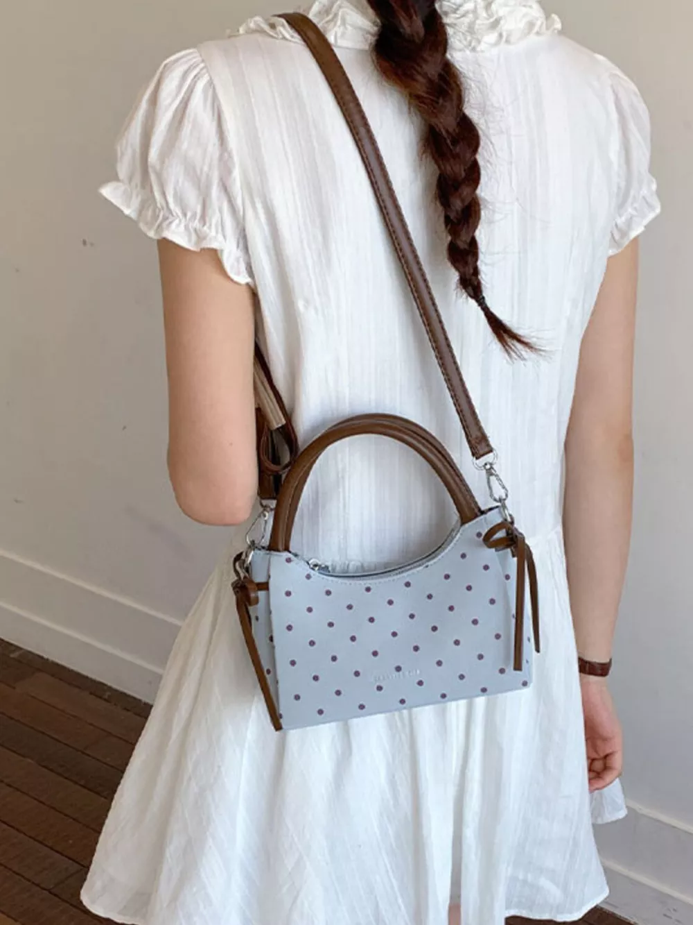 Polka Dot Mini Crossbody Bag, image 4