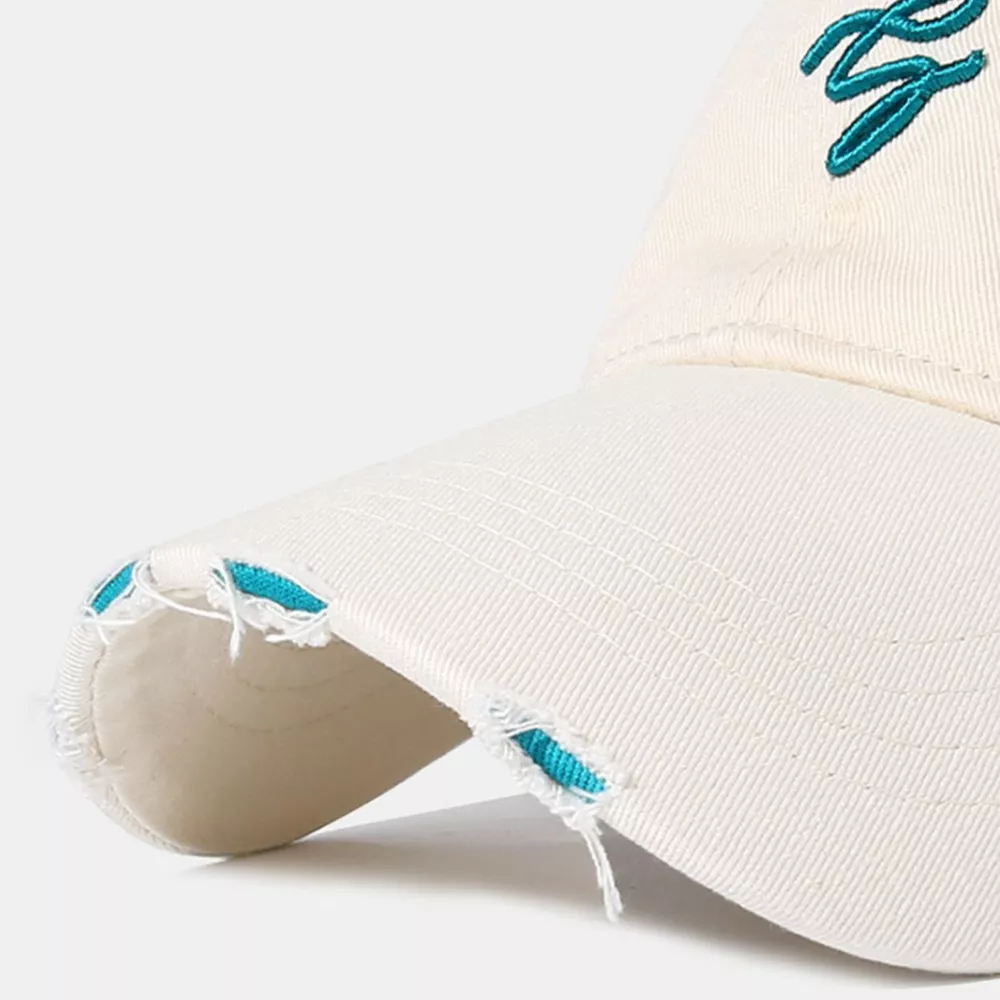 Distressed Embroidered Baseball Cap, image 9