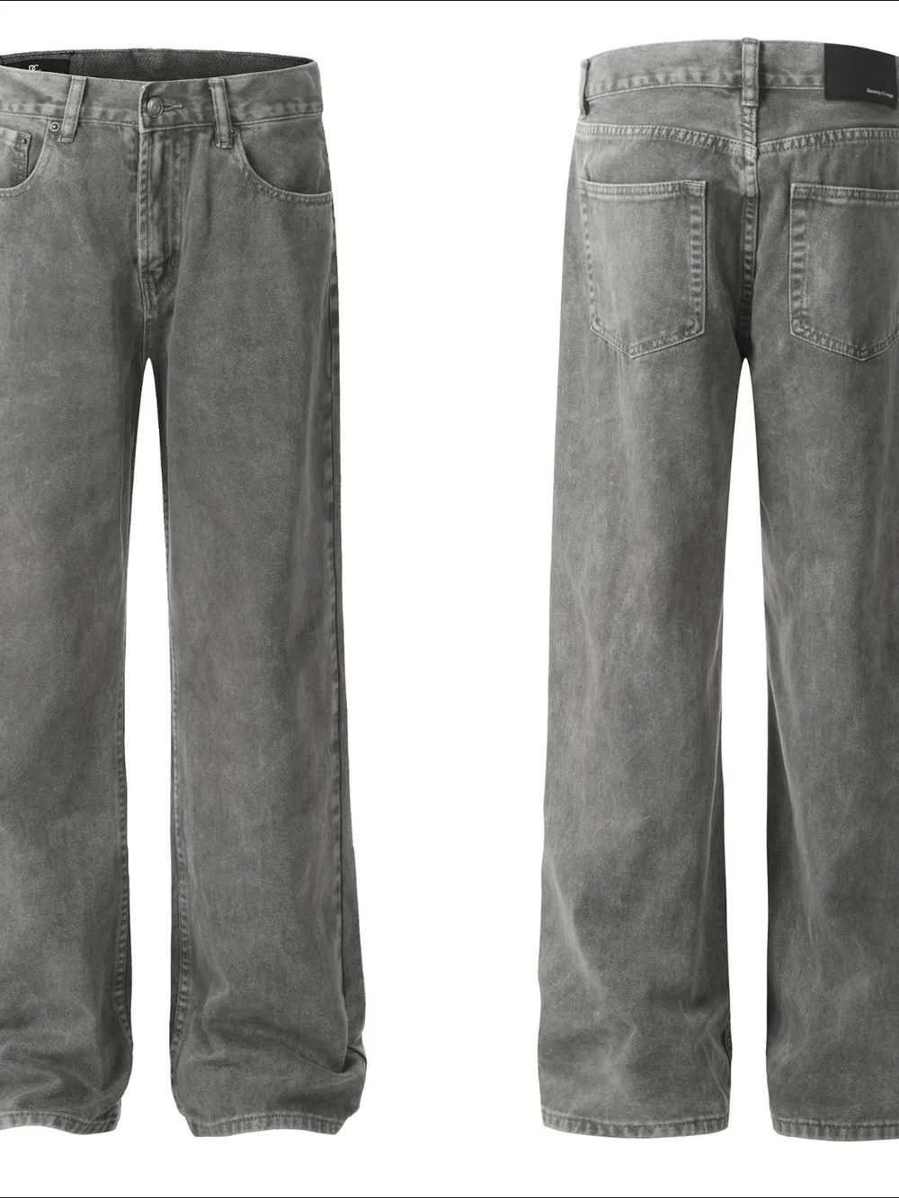Men's Straight Leg Jeans with Pockets, image 4