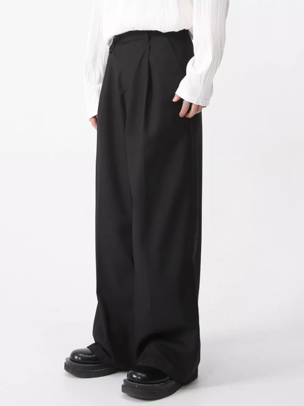 Men's High-Waisted Wide-Leg Pants, image 3