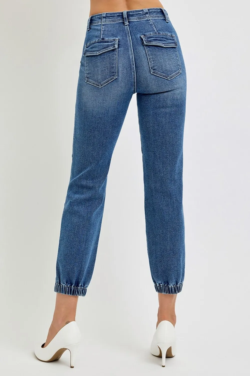 Full Size High Rise Ankle Jogger Jeans, image 2
