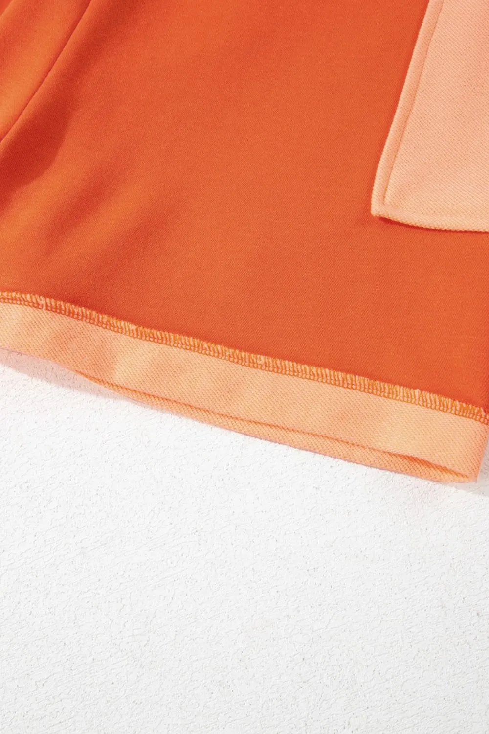 Two-Tone Short Sleeve V Neck Patched Pocket Romper, image 7