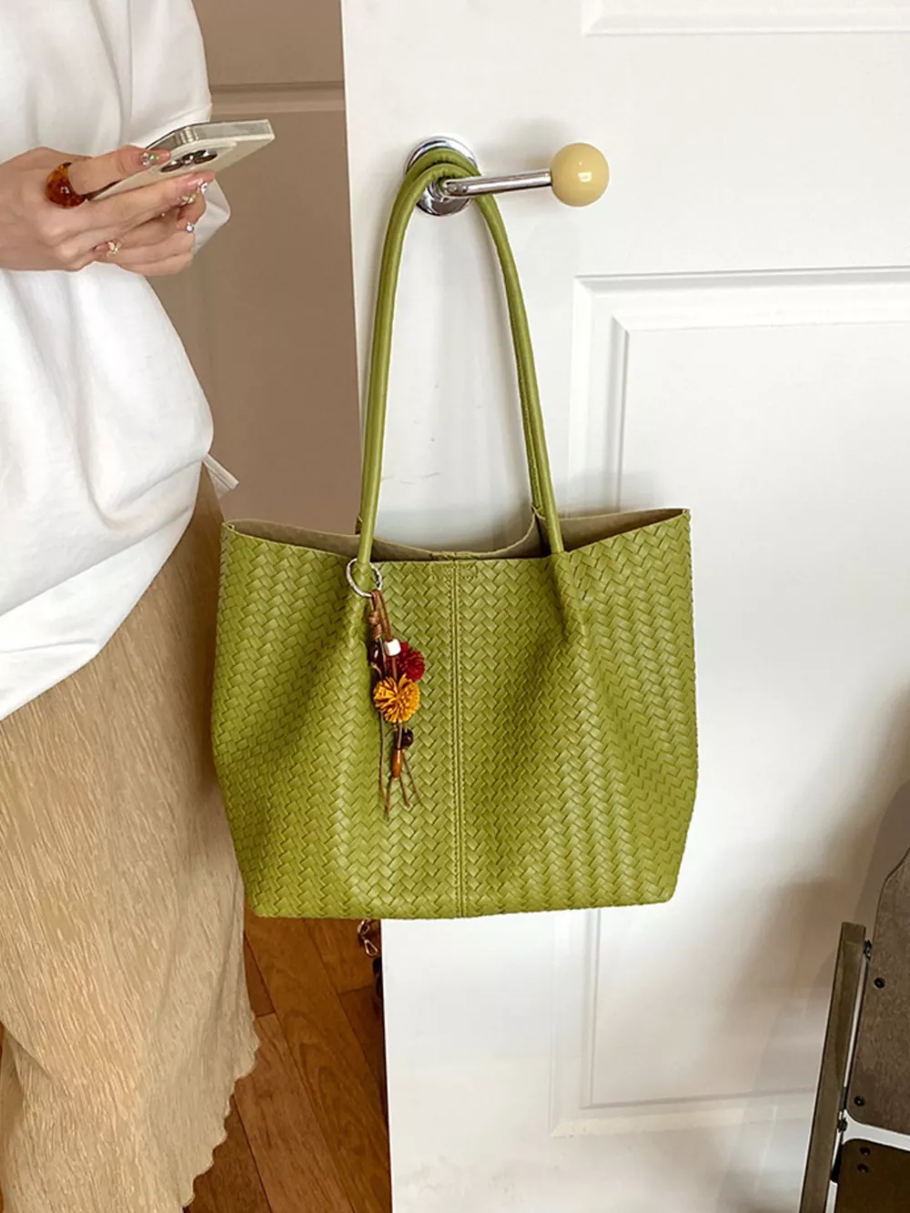 PU Leather Tote Bag, image 4