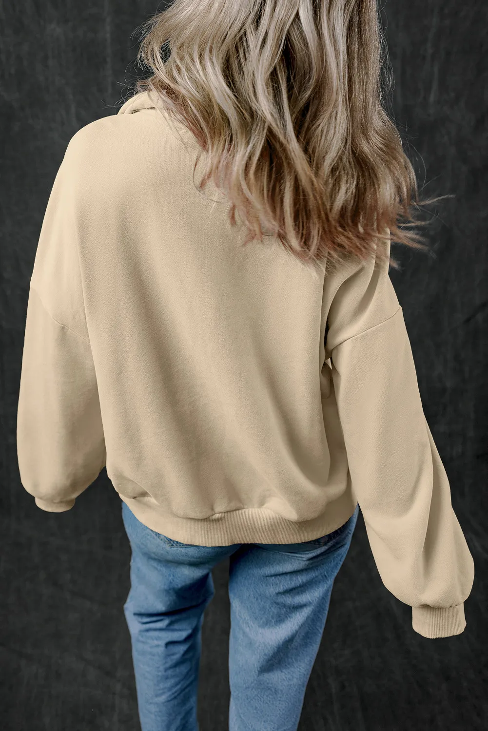 Half Zip Long Sleeve Sweatshirt, image 17