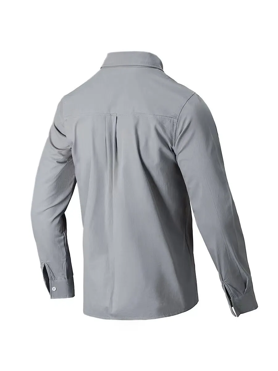 Men's Full Size Collared Neck Button Down Shirt Plus Size, image 8