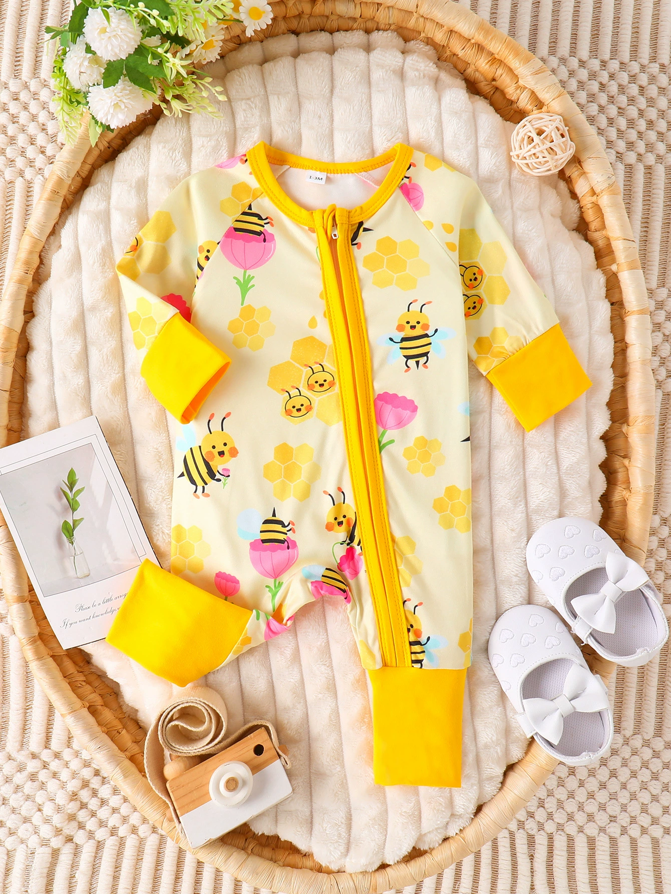 Children's Printed Long Sleeve One-Piece, image 5
