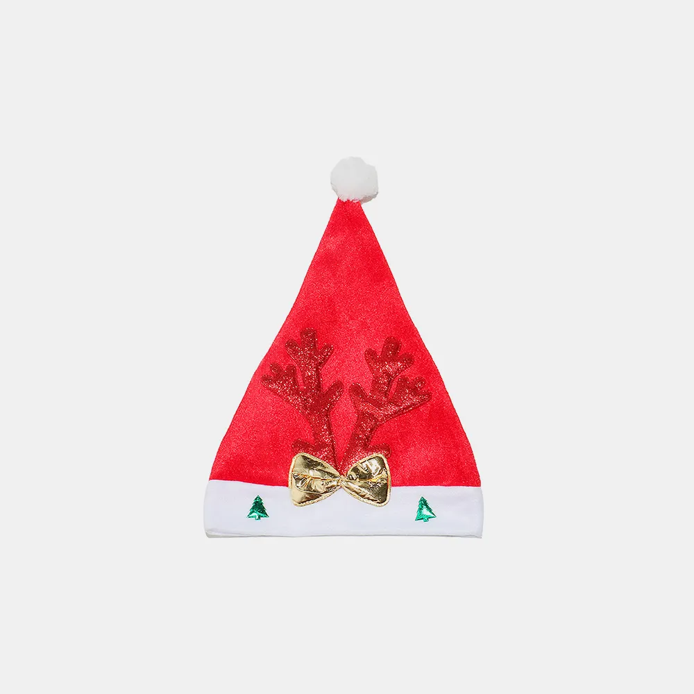 2 Piece Antler Christmas Hat with pompom, image 4