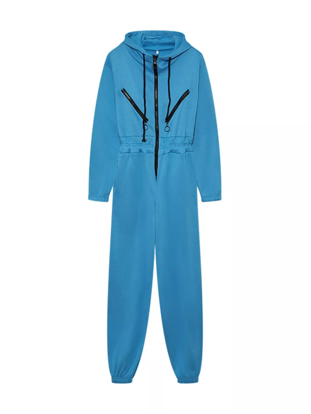 Hooded Zip-Up Long Sleeve Jumpsuit, image 25