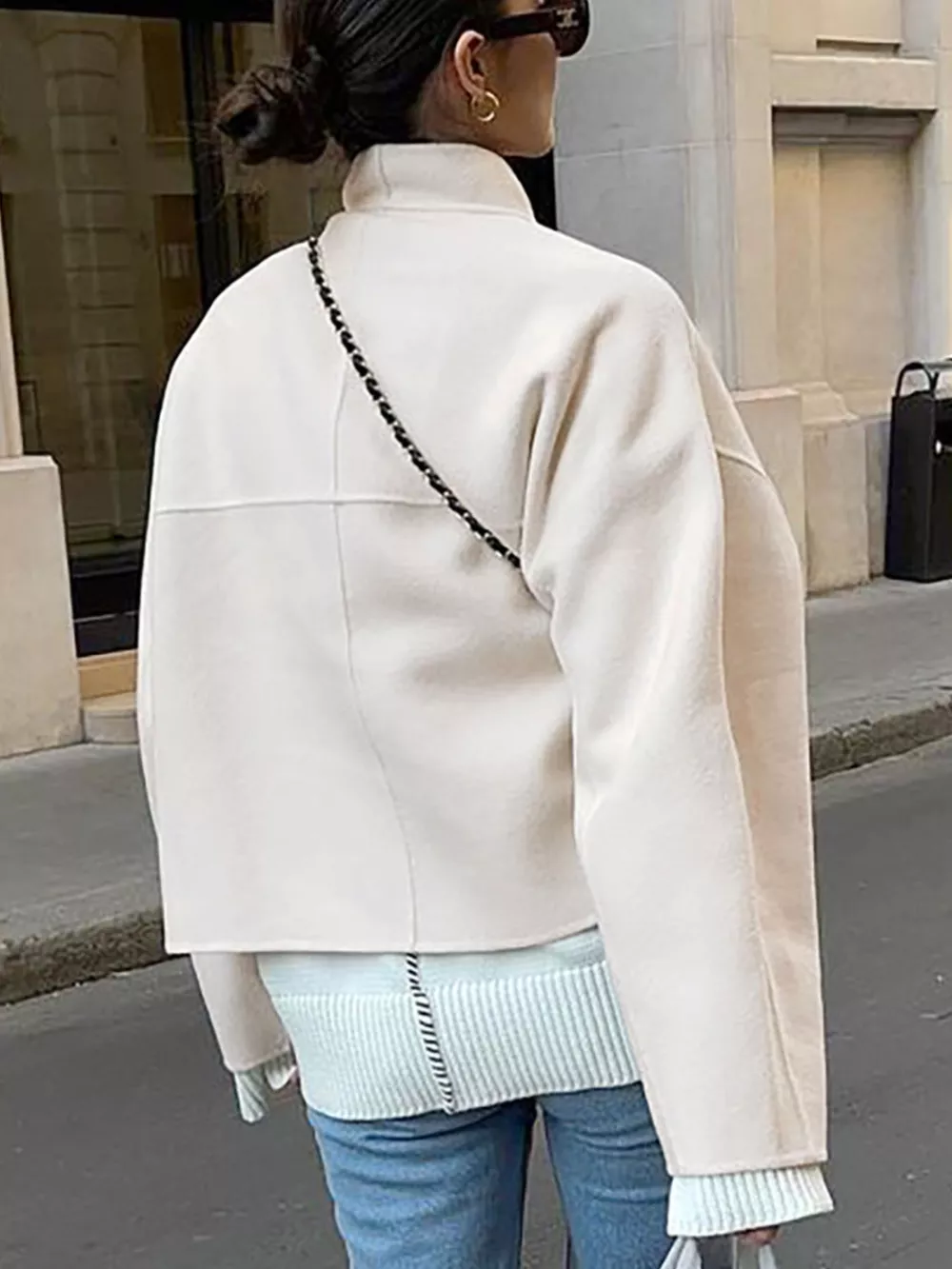 Open Front Dropped Shoulder Outerwear, image 3