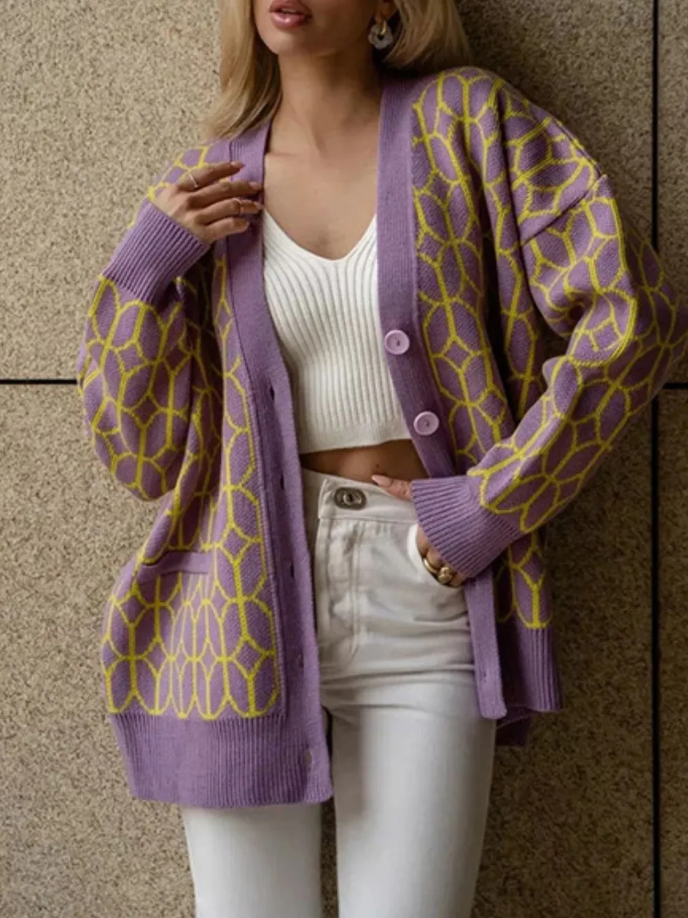 Button Up Long Sleeve Cardigan, image 6