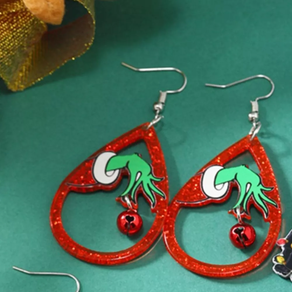Halloween Teardrop Earrings, image 3