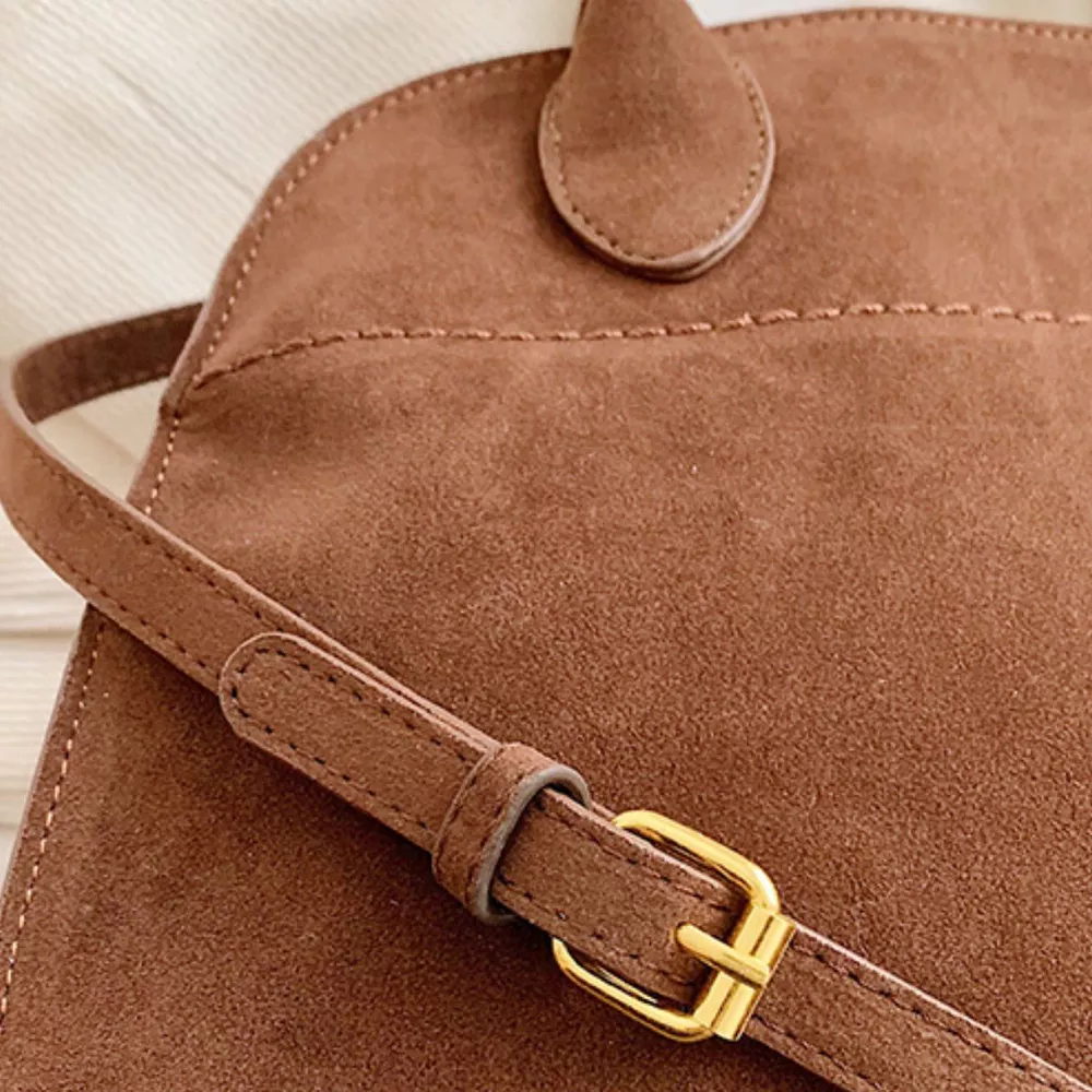 Suede Leather Large Handbag, image 4