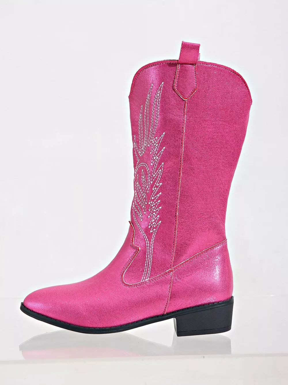Embroidered Block Heels Boots, image 8