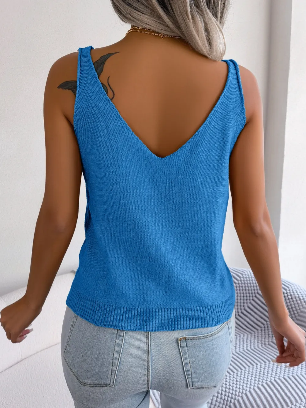 Cable-Knit Scoop Neck Knit Vest, image 13