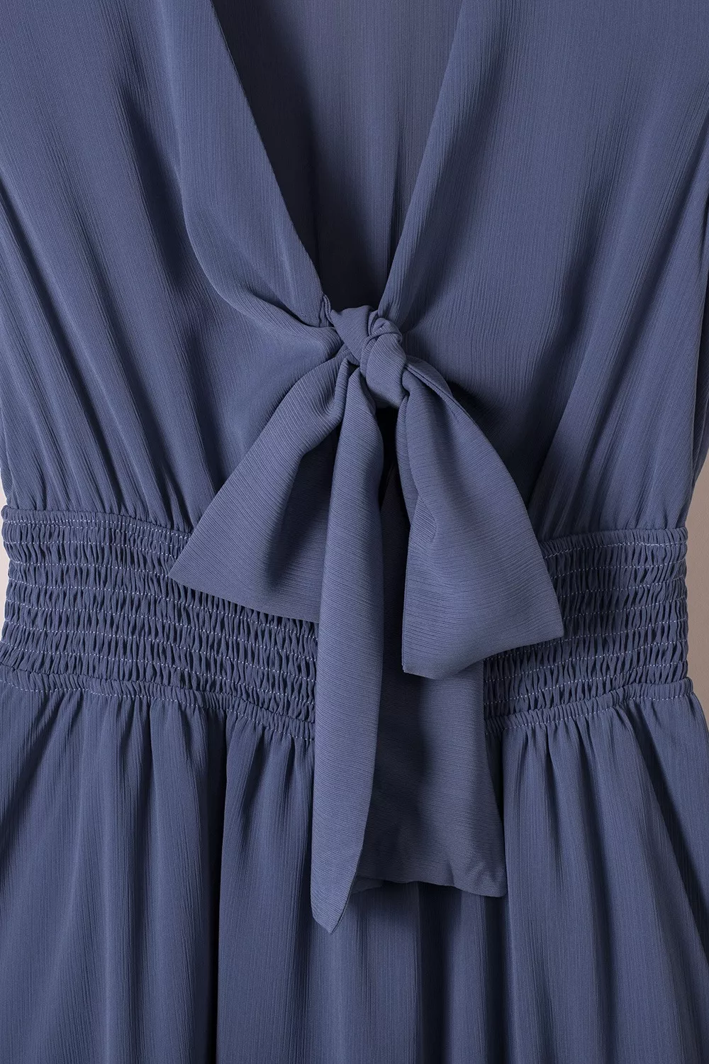 Bow-Tie V-Neck Ruffle Hem Mini Dress, image 14