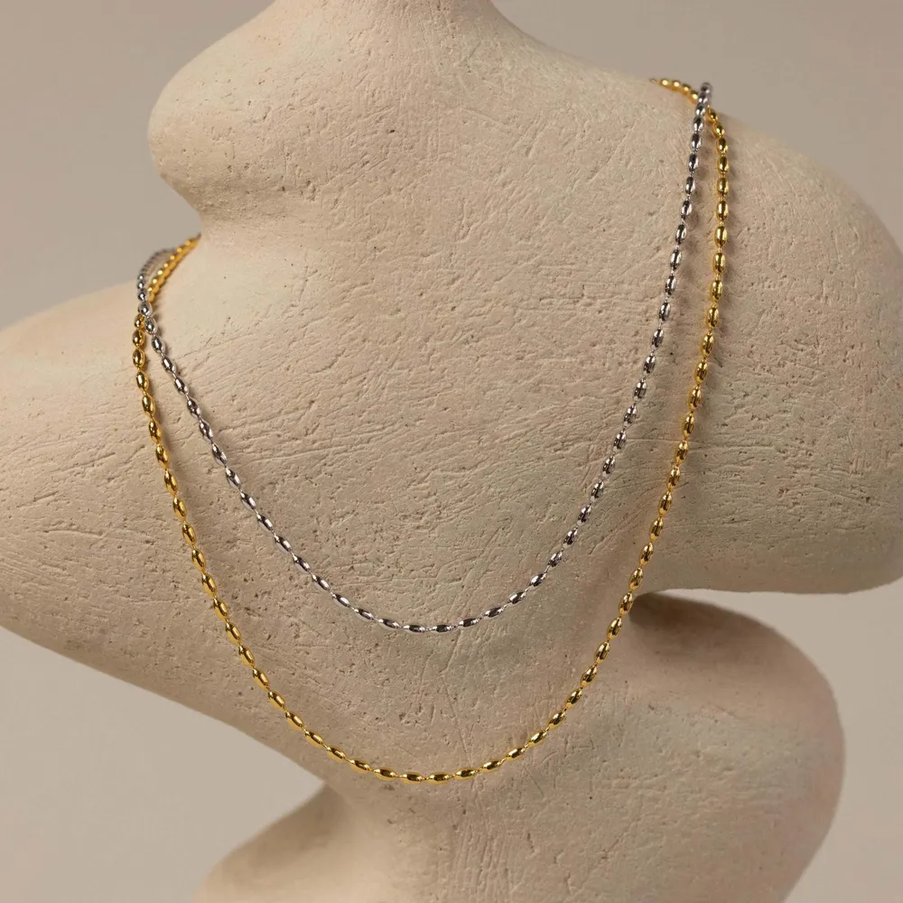 Titanium Steel Beaded Necklace, image 2