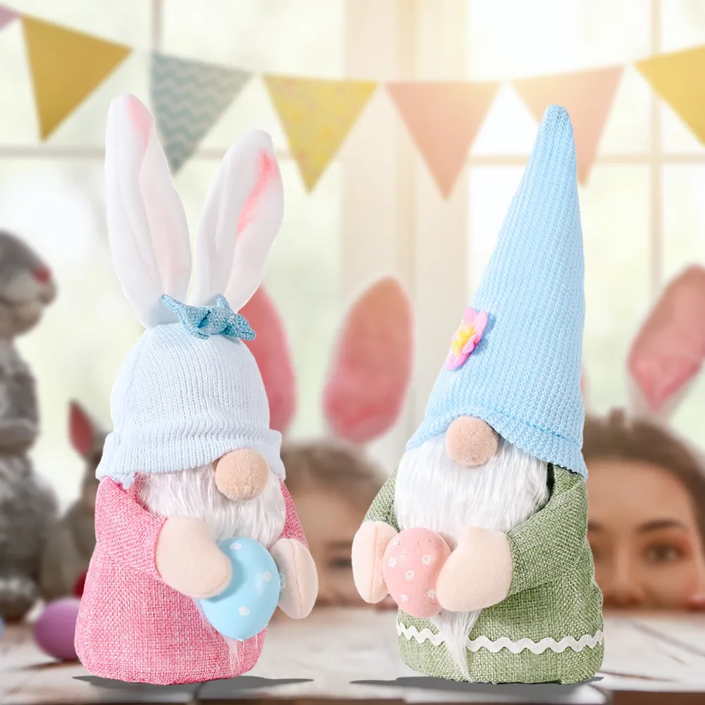 Easter Knitted Hat Faceless Doll, image 7