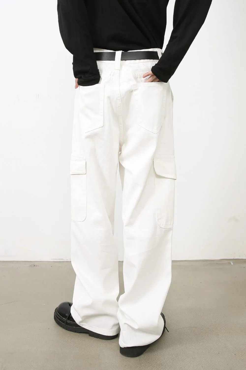 Men's Loose Fit Cargo Jeans, image 3