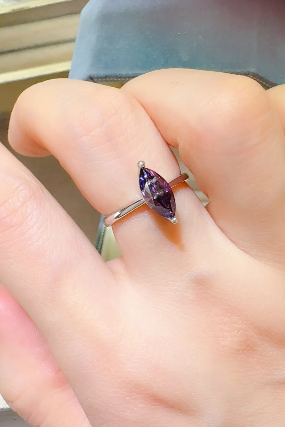 2 Carat Moissanite 925 Sterling Silver Ring, image 5