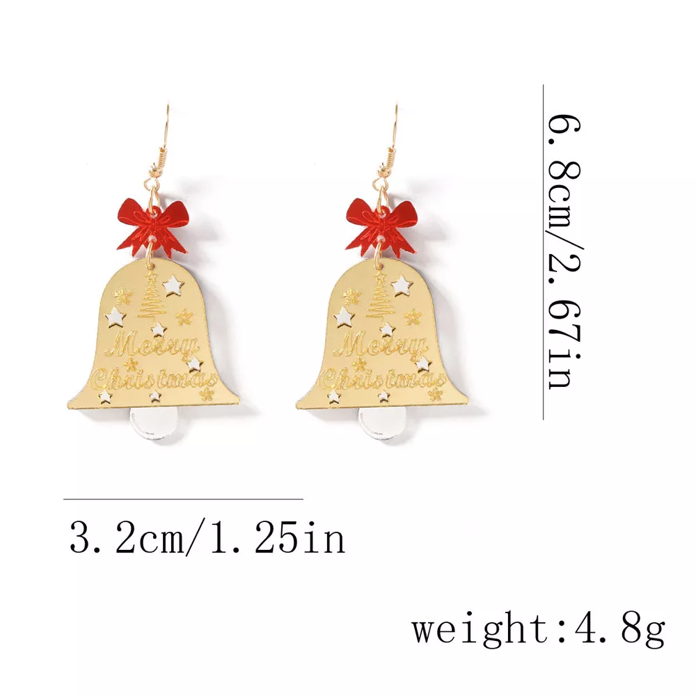 Christmas Bell Dangle Earrings, image 3