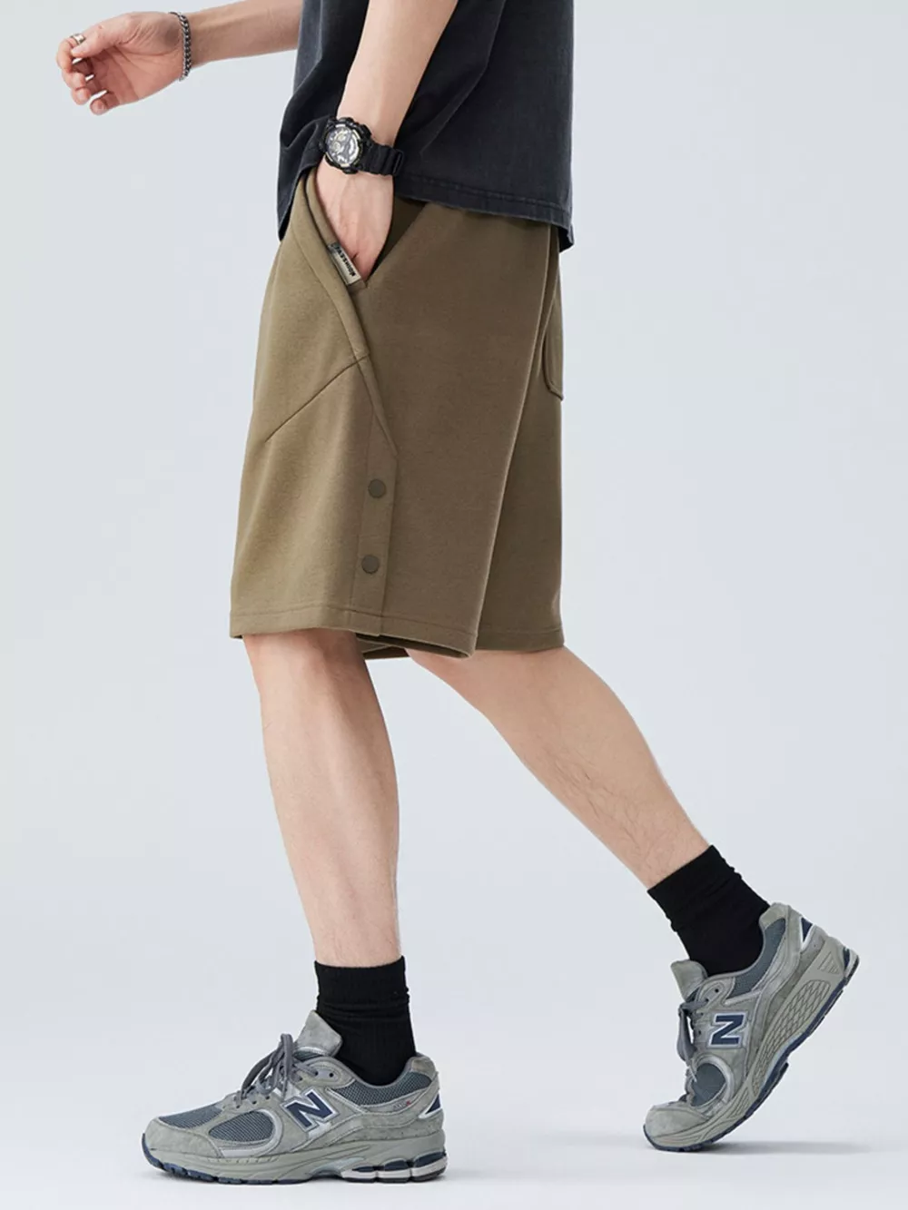 Men's Plus Size Casual Comfort Drawstring Shorts, image 4