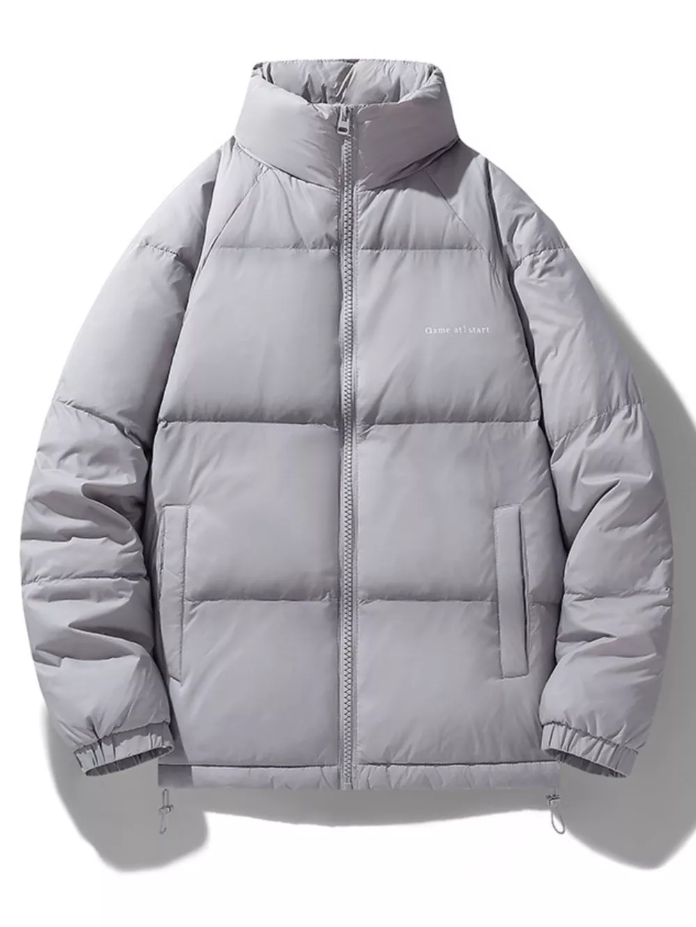 Men's Plus Size Zip Up Padded Puffer Jacket, image 5