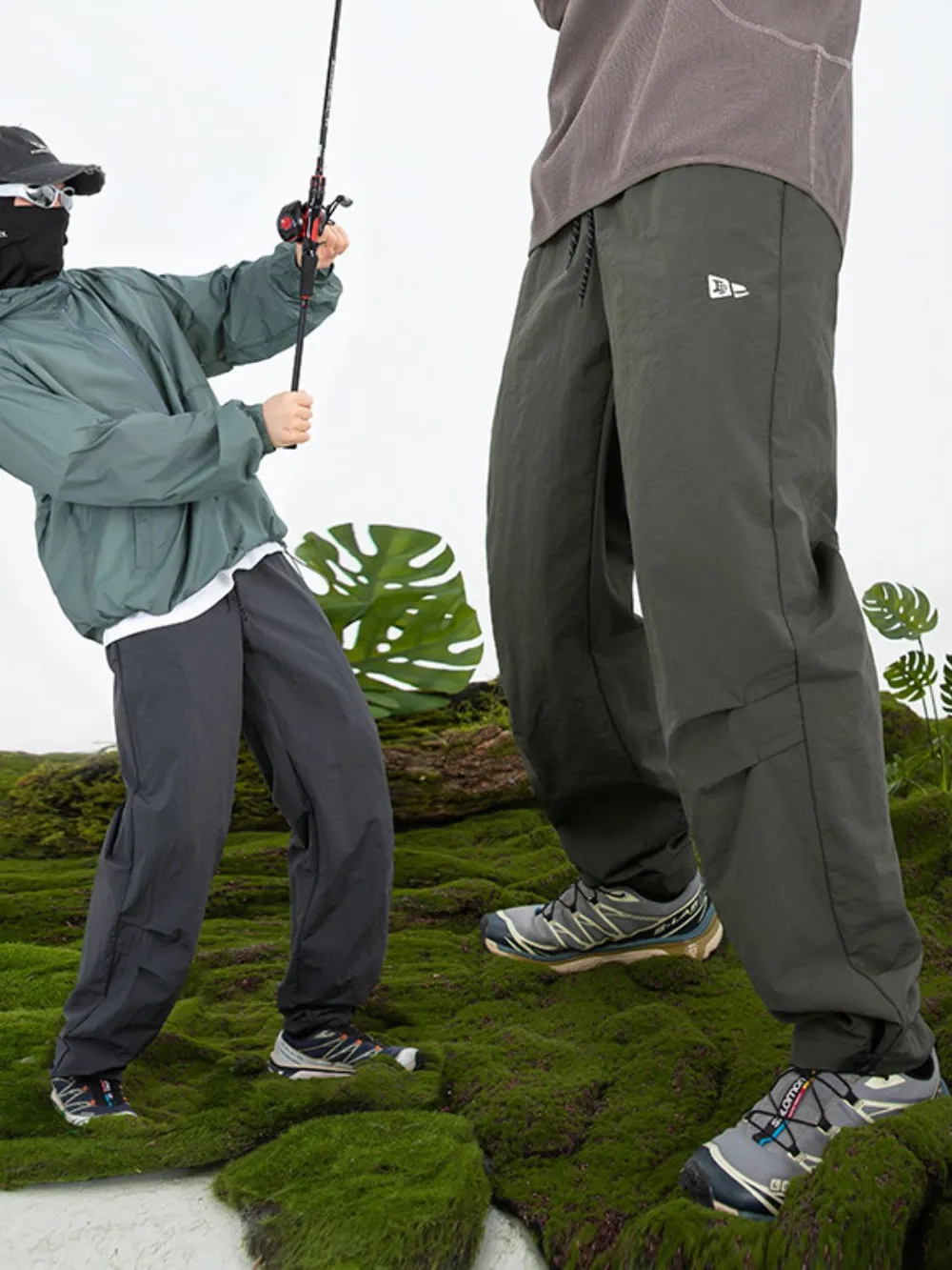 Men's Plus Size Drawstring Pants with Pockets, image 2