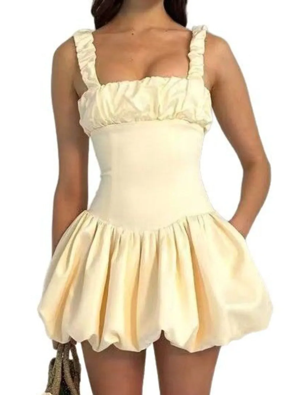 Bubble Hem Mini Dress, image 7