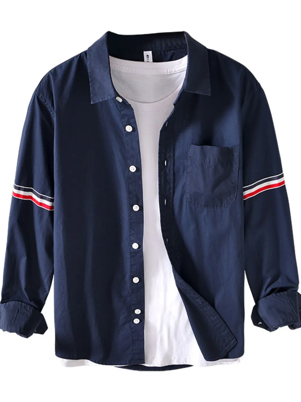 Men's Button Up Long Sleeve Shirt, image 7