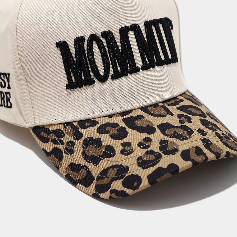 Leopard Embroidered Slogan Baseball Cap, image 4