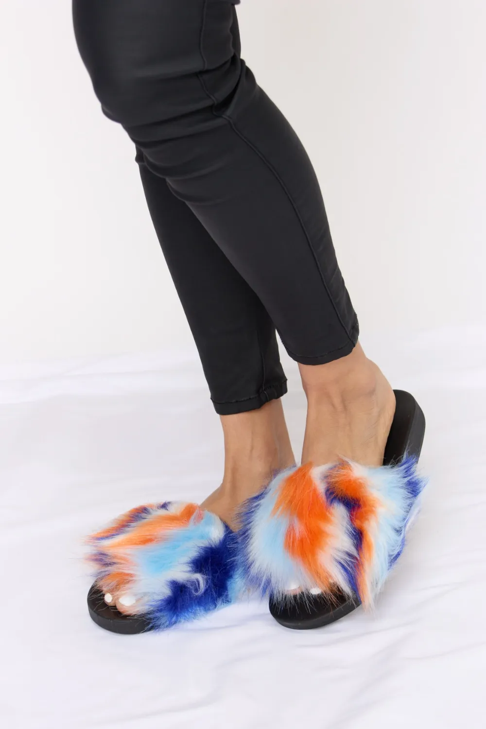 Plush Open-Toe Sandals, image 6