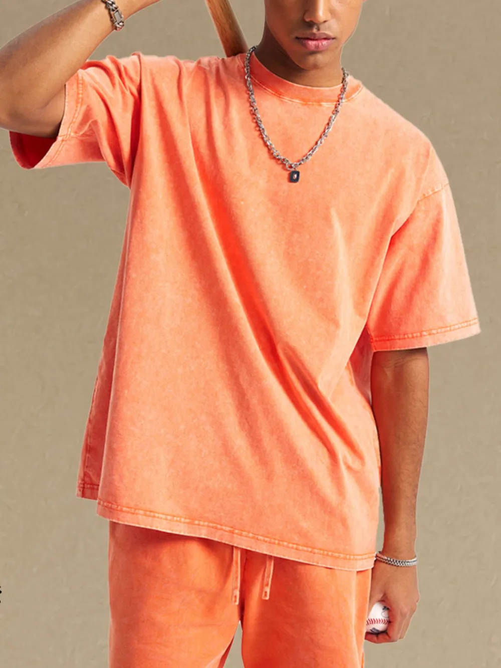 Men's Vintage Washed Oversized T-Shirt, image 4