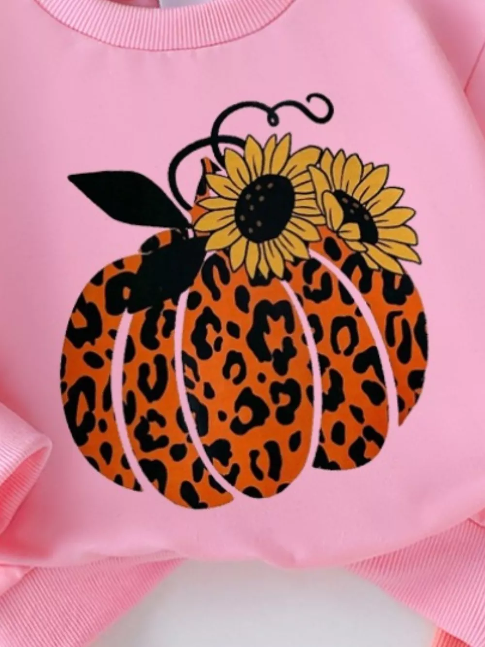 Children's Halloween Graphic Sweatshirt and Flare Pants Set, image 6