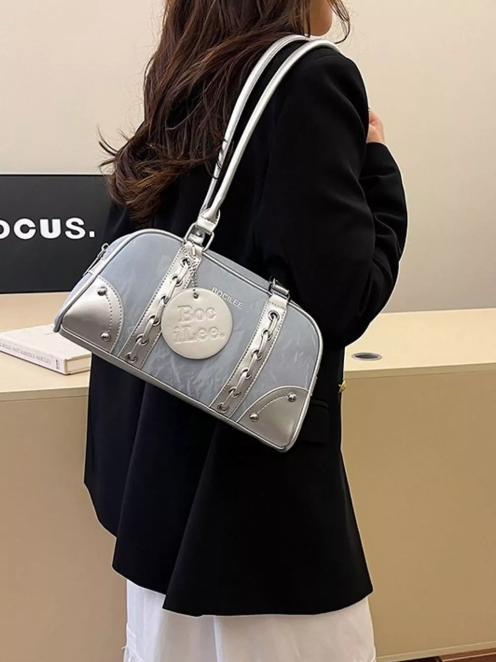 Top Handle Shoulder Bag, image 6