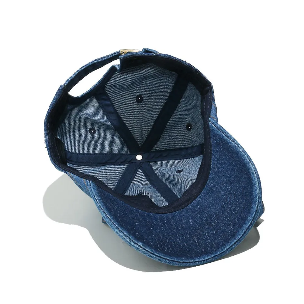 Washed Bow Denim Baseball Cap, image 5