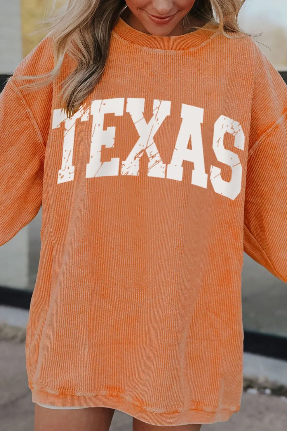 TEXAS Round Neck Long Sleeve Sweatshirt, image 3