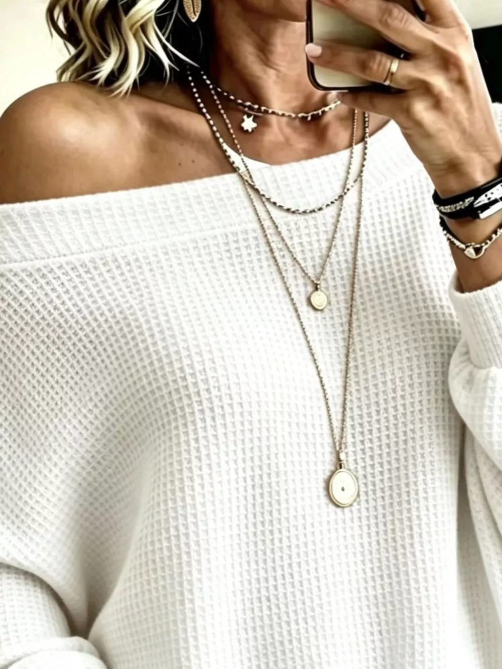 Full Size Waffle Knit Boat Neck Sweatshirt Plus Size, image 8