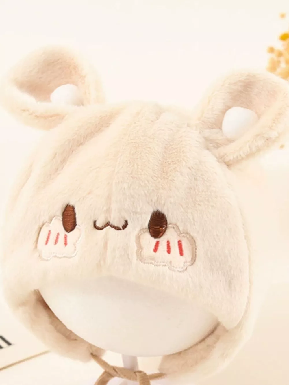 Children's Cute Bear Ear Plush Hat, image 17